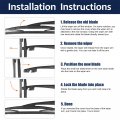 X Autohaux 2pcs Rear Windshield Wiper Blade Replacement For Honda Cr-v 2007-2011 Subaru Outback 2009-2016 Acura Rdx 2007-2016