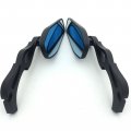 Smt-aluminum Custom Black Mirrors Fire Flame Stem Compatible With All Kawasaki Suzuki Cruiser Bikes Models B019gitf2a