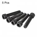 Uxcell 3 8-16x1-3 4 Hex Socket Head Cap Screw Bolts 12 9 Grade Alloy Steel 5pcs