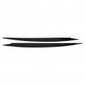 1 Pair Headlight Eyebrow Strips Car Styling Front Eyelid Abs Trim Cover For 7 2013-2018 Black 