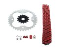 Fits Honda 400ex Trx400ex 520-94 Red O Ring Chain Sprocket Silver 14 36 