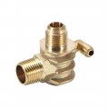 Uxcell Air Compressor Check Valve G1 2 X 3 4 -16 Unf M10 Male Thread Way Pneumatic Accessory Brass