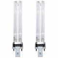 Hqrp 2-pack 9w Bulb Replacement For Germguardian Ev9lbl Compatible With Gg Ev9102 Rev9102 Gg3000bca