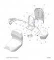 Polaris Snowmobile Passenger Handguard Left Genuine Oem Part Qty 1
