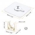 Uxcell Pvc Water Pipe Clamp Clips 6pcs Fit For 20mm 3 4 Od Tubing Hose Hanger Support U-shaped With Adhesive Gas