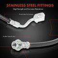 A-premium Rear Passenger Brake Hydraulic Hose Compatible With Chevy Models Impala 2011-2013 Limited 2014-2016 Replace 20853704