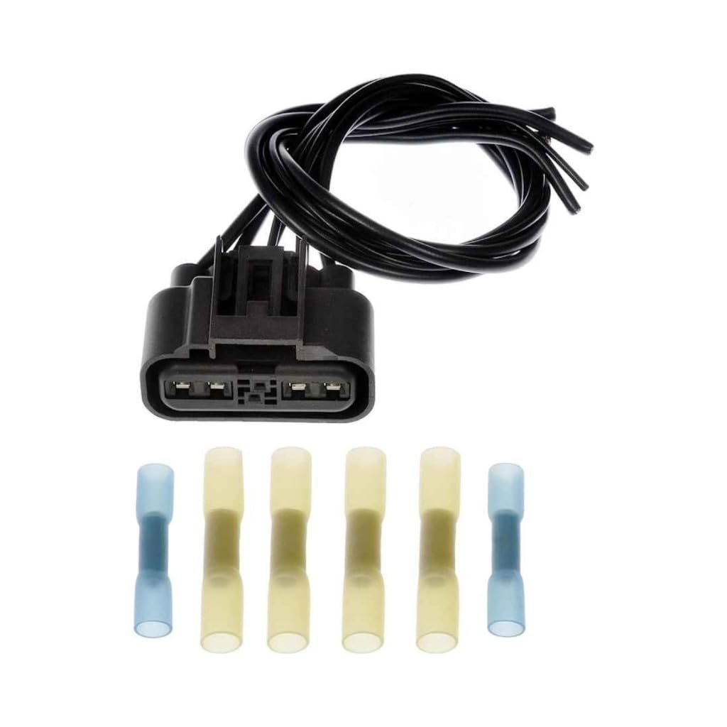Pigtail Connector For Mercury Mariner 2005 2006 2007 2008 6 Terminal Female Blade Plastic 8u2z-14s411-aa 4 12 Ga And 2 16 Wire