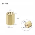 Uxcell M2 5x5mm Female-female Hex Brass Pcb Motherboard Spacer Standoff For Fpv Drone Quadcopter Computer Circuit Board 50pcs