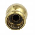 Aexit 63mm Ball Construction Hardware Top Cap 304 Stainless Steel Gold Tone For Stair Newel Fence Post Model 63as624qo37