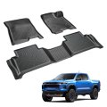3pcs Floor Mats Liner Black Replacement For Colorado 2023-2026 Canyon