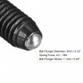 Uxcell Ball Point Set Screws 10pcs M5 X 16mm High Carbon Steel Metric Spring Hex Socket Grub Screw