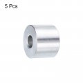 Uxcell 5pcs Aluminum Spacer 3 8 Bore X 1 Od 4 Length Screw Standoff Bushing Plain Finish Round Metal For Id Screws Bolts And