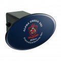 Alpha Omega Phi Sorority Primary Logo Oval Tow Hitch Cover Trailer Plug Insert 2