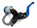 1 Pair Motor Motorcycle Cnc Billet Aluminum Extendable Folding Foldable Master Cylinder Front Brake Oil Fluid Reservoir Levers