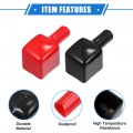Vekauto 1 Pair Battery Terminal Insulation Covers 7mm 0 28 Car Positive Negative Post Cap Universal For Motorcycle Truck