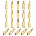 20pcs Male To Female Thread Spacer Screws M3 X 12mm 6mm Brass Hex Standoff Pcb Motherboard For Drone Quadcopter Computer And 