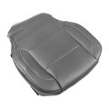 2pcs Gray Perforated Driver And Passenger Bottom Seat Covers