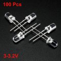 Uxcell 100pcs 5mm Multicolor Fast Flashing Dynamics Led Diode Lights Bright Lighting Bulb Lamps Electronics Components Filcker