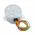 New Lon0167 Ac 220v 50hz 6w 5rpm 7mm Shaft Synchronized Reduction Gear Motor W Capacitor Wechselstrom Welle Synchronisiertes