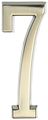 Distinctions By Hillman 843287 4-inch Die Cast Self-adhesive House Address Plaque Brushed Nickel Number 7 
