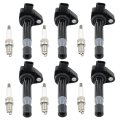 Ignition Coil And Spark Plug Set 30520-rja-a01 For Honda Accord 2000-2007 Odyssey 1999-2010 Acura Rl 2005-2011 Tl 1999-2008 Cl 