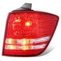 Auto Dynasty Tail Lights Assembly Rear Lamps For 2009-2020 Dodge Journey Passenger Right Side Chrome Housing Red Clear Lens 