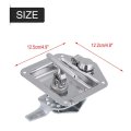 2 Pcs Stainless Steel Folding T Shape Handle Lock Tool Box Keys Latch Door Gasket Truck For Trailer