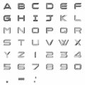 Personalized Set Of Chrome Auto Letters And Numbers Electric Style