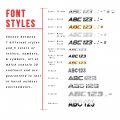 Personalized Set Of Chrome Auto Letters And Numbers Electric Style