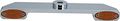 Pro-one Performance 909102 Stealth Turn Signal Bar Wide Glide Amber Led Chrome 