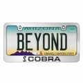 Ipick Image For Ford Mustang Cobra Speed-line Mirror Chrome Metal License Plate Frame