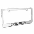 Ipick Image For Ford Mustang Cobra Speed-line Mirror Chrome Metal License Plate Frame