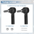 X Autohaux 2pcs Front Outer Tie Rod End Links Suspension Steering Kit Es3713 For Toyota Matrix 2003-2008 Pontiac Vibe