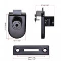 Uxcell Display Cabinet Glass Lock Single Door Oval Keyed Different Zinc Alloy Black Finish For 5-8mm Thickness Pack Of 2