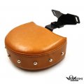 Httmt Isbb002- Quick Release Driver Backrest Studded Brown Compatible With 2014-up Indian Chief Chieftan