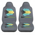 Rose Flower Bahamas Flag Car Front Seat Covers Set Of 2 Washable Breathable Vehicle Cushion Protector For Sedan Truck