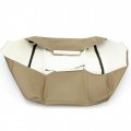 Kuafu Seat Bottom Cover Top Compatible With 1999 2000 Ford F250 F350 F450 Lariat Power Stroke Turbo Artificial Leather Tan