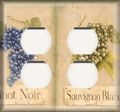 Pinot Noir Sauvignon Blanc Double Duplex Outlet Light Switch Plate Cover 