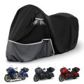 Waterproof Motorcycle Cover For Indian Roadmaster And Pursuit 420d Oxford Fabric All Weather Cruiser With Storage Bag Gray Size 
