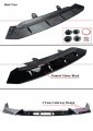 Acr Style Jdm Painted Two-toned Gloss Black Sonic Grey Pearl Front Bumper Lip Splitter Kit Compatible For 2021 2022 Honda