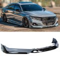 Acr Style Jdm Painted Two-toned Gloss Black Sonic Grey Pearl Front Bumper Lip Splitter Kit Compatible For 2021 2022 Honda 