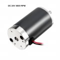 Uxcell Dc 24v 5000 Rpm Speed 7w Power 5mm Dia Shaft Wired Connector Metal Electric Motor