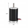 Uxcell Dc 24v 5000 Rpm Speed 7w Power 5mm Dia Shaft Wired Connector Metal Electric Motor