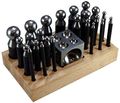 Hawk Tj9880aa Deluxe 24-pc Dapping Set With Wood Stand 