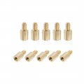 Uxcell M2x4mm 3mm Male-female Brass Hex Pcb Motherboard Spacer Standoff For Fpv Drone Quadcopter Computer Circuit Board 50pcs