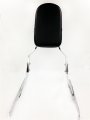 Hongk- Flame Backrest Sissy Bar Leather Pad Compatible With 1998-2007 Shadow Vlx 600 Vt600c B01c0sr2nc