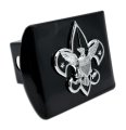 Elektroplate Officially Licensed Scouting America All Metal Black Hitch Cover For Trucks And Suvs Fits Standard 2 Trailer 