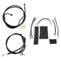 16 In Black Extended Handlebar Cable Kit Brake Line Clutch Electronic Throttle Can Bus Wiring Harness For 2008 2013 H D Touring 