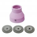 Ceramic Nozzle 53nahcn -16 Pyrex Glass Tig Cups 53nabsp3-16 Screen For Sr Wp 9 20 17 18 26 Welding Torches 4pcs 