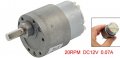 Uxcell 12v Dc 0 07a 20rpm Torque Gear Box Electric Motor 37mm